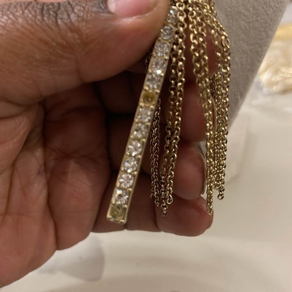 BaubleBar Gold Lariat Necklace - Picture 3 of 5